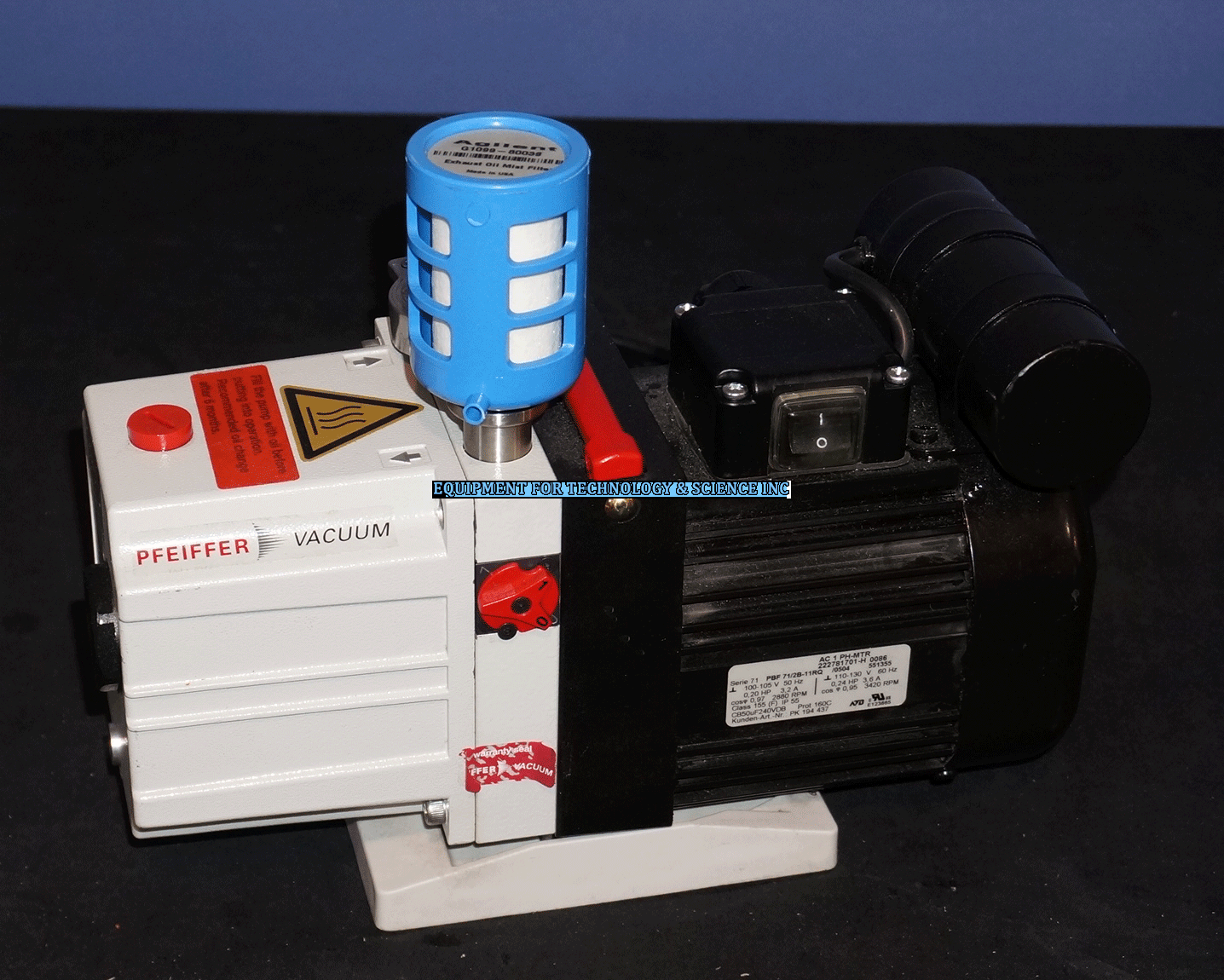 Pfeiffer Duo Dual Stage Rotary Vacuum Pump