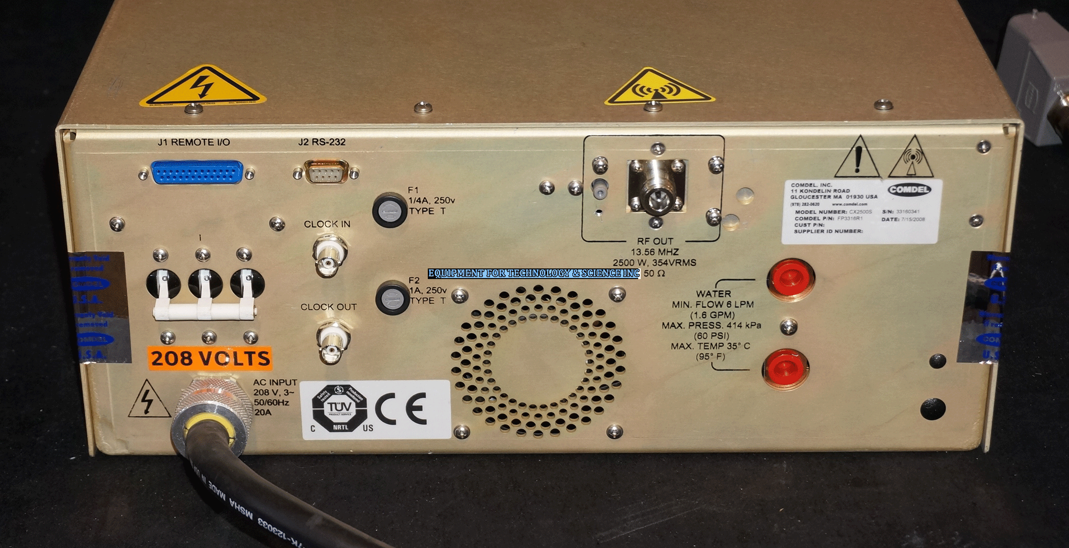 Comdel CX2500S 13.56Mhz Rf Power Supply